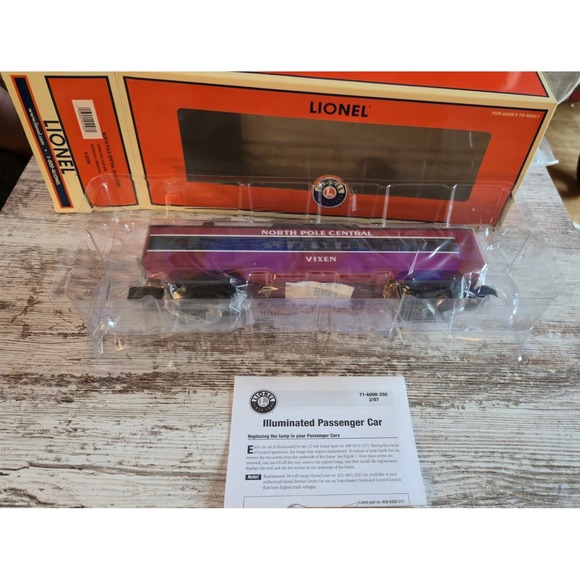 Lionel Other - Lionel 6-25196 North Pole Central Vista Dome Vixen Passenger Car O Gauge - NIB